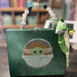 Custom Baby Yoda “This Is the Way” Cigar Box Purse
